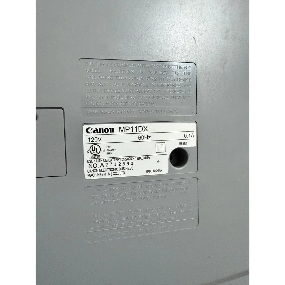 Canon mp11dx 12